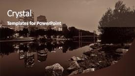  Presentation with canada - Slides enhanced with calgary prince's island background and a violet colored foreground