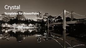  Presentation with canada - PPT theme consisting of calgary prince's island background and a dark gray colored foreground