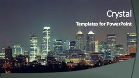  Presentation with canada - Audience pleasing slide deck consisting of calgary skyline in alberta backdrop and a dark gray colored foreground