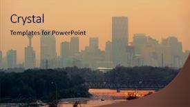  Presentation with army canada - Slides enhanced with calgary skyline silhouette in alberta background and a  colored foreground