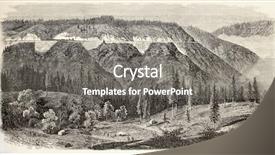  Presentation with california - Theme with california along union pacific railroad background and a gray colored foreground