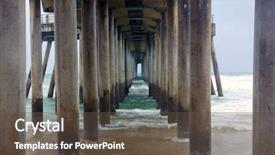  Presentation with huntington - Presentation theme with california during the el nino background and a dark gray colored foreground