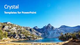  Presentation with beautiful mountains river lake sky nature - Beautiful slides featuring california fall colors - beautiful nature scene in autumn backdrop and a  colored foreground