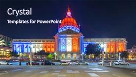  Presentation with san francisco - Colorful theme enhanced with california government - san francisco usa footpath backdrop and a navy blue colored foreground