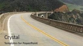  Presentation with california - Colorful presentation enhanced with california highway 1 going south over the bixby bridge backdrop and a mint green colored foreground