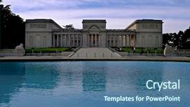  Presentation with california - Beautiful presentation featuring the legion of honor backdrop and a ocean colored foreground