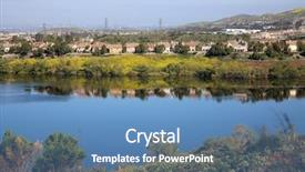  Presentation with rain fall - Cool new theme with california wild flowers super bloom backdrop and a teal colored foreground