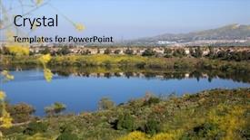  Presentation with rain fall - Amazing slide deck having california wild flowers super bloom backdrop and a light blue colored foreground