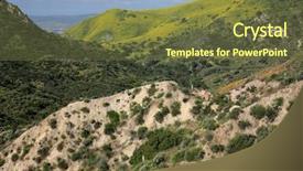  Presentation with rain fall - Amazing PPT theme having california wild flowers super bloom backdrop and a tawny brown colored foreground