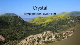  Presentation with rain fall - Slide set consisting of california wild flowers super bloom background and a light blue colored foreground