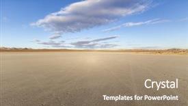  Presentation with mirage - Slides with california's mojave desert background and a coral colored foreground