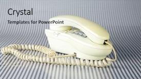  Presentation with old telephone - Slides consisting of call 911 - old generic cream colored analog background and a light gray colored foreground