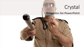  Presentation with security guard - Cool new PPT layouts with call duty - security guard backdrop and a light gray colored foreground