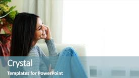  Presentation with phone - Audience pleasing presentation consisting of beautiful christmas composition on wooden background backdrop and a gray colored foreground