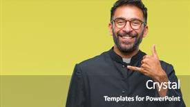  Presentation with catholic mass jesus - Audience pleasing presentation consisting of call god - adult hispanic catholic priest man backdrop and a dark gray colored foreground