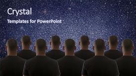  Presentation with universe - Beautiful slide deck featuring call god - universe starry sky and silhouette backdrop and a navy blue colored foreground