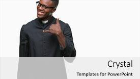  Presentation with african american religion - Beautiful theme featuring call god - young african american priest man backdrop and a  colored foreground