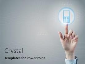 Call Icon Of Modern Interface PPT template 98 | CrystalGraphics