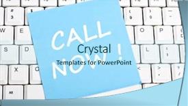  Presentation with call of dutty - Cool new presentation theme with call now mesage on keyboard backdrop and a arctic colored foreground