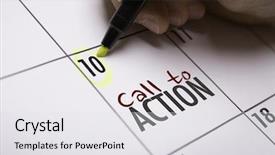  Presentation with now - Amazing theme having call to action backdrop and a white colored foreground