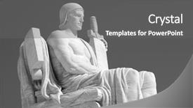  Presentation with supreme court - Beautiful slides featuring called the authority of law backdrop and a gray colored foreground