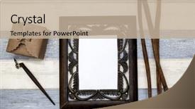  Presentation with india from space - Cool new PPT theme with calligrapher with space for text backdrop and a  colored foreground