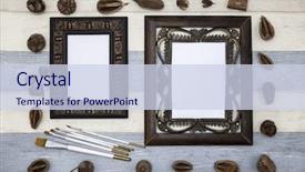  Presentation with space and stars - Audience pleasing slides consisting of calligrapher with space for text backdrop and a  colored foreground