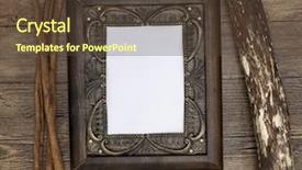  Presentation with cartoon outer space - Theme featuring calligrapher with space for text background and a  colored foreground