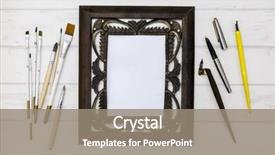  Presentation with cartoon outer space - Cool new PPT theme with calligrapher with space for text backdrop and a  colored foreground