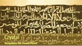  Presentation with arabic calligraphy - Amazing slide deck having marshmallow pops christmas food art backdrop and a mint green colored foreground.