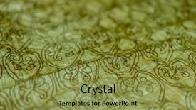  Presentation with ancient book - Amazing PPT theme having calligraphy ancient book written backdrop and a yellow colored foreground