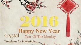  Presentation with mean - Beautiful slides featuring calligraphy mean good bless 2016 backdrop and a lemonade colored foreground