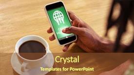  Presentation with green screen - Audience pleasing slides consisting of calling volunteers text with icons backdrop and a tawny brown colored foreground