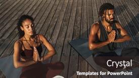  Presentation with calm - Amazing theme having calm-afro-american-couple-doing backdrop and a tawny brown colored foreground