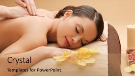  Presentation with calm - Amazing presentation design having closeup of mature man hands nails with old hammer an old weathered wooden plank outdoors against green grass background cropped image backdrop and a coral colored foreground