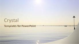  Presentation with sky sun - Colorful theme enhanced with calm day with sun low in the sky showing southend mile long pier and the horizon line backdrop and a cream colored foreground