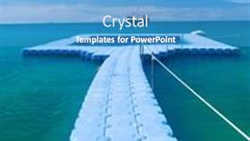  Presentation with contemplating - PPT theme with calm meditation contemplating the sea background and a teal colored foreground