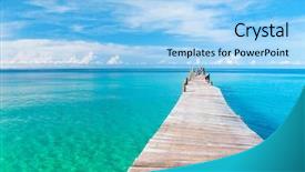  Presentation with god love - Colorful presentation theme enhanced with calm meditation path filled backdrop and a light blue colored foreground