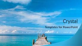  Presentation with god love - Amazing theme having calm meditation path filled backdrop and a light blue colored foreground