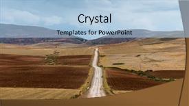  Presentation with calm - Slide deck enhanced with calm panorama along a deserted background and a light blue colored foreground