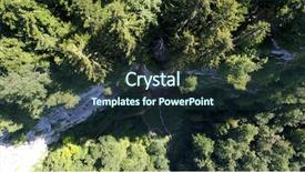  Presentation with waterfall - Slides featuring calm scenery background in slow background and a tawny brown colored foreground