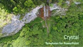  Presentation with top 10 waterfall - Cool new presentation with calm scenery background in slow backdrop and a  colored foreground