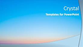  Presentation with calm sea - Slide set consisting of calm-sea-water-against-cloudless background and a light gray colored foreground