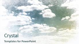  Presentation with vintage scrapbook - Slides featuring calm sky photo in vintage background and a  colored foreground