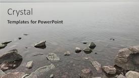  Presentation with finland - Audience pleasing presentation design consisting of calm-waves-at-the-gulf backdrop and a light gray colored foreground