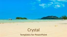  Presentation with rovinj on adriatic sea - Presentation design featuring calming storm - wallpaper sea surf background and a lemonade colored foreground