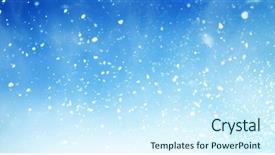 Presentation with falling snow - Slides featuring calming storm - winter christmas sky with falling background and a cool aqua colored foreground