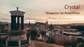  Presentation with united kingdom - Amazing presentation design having calton hill united kingdom backdrop and a lemonade colored foreground