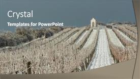  Presentation with calvary - Theme with calvary-near-hnanice-znojmo-region background and a  colored foreground