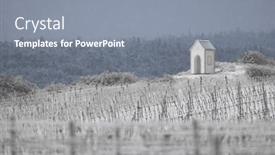  Presentation with calvary - PPT layouts having calvary-near-hnanice-znojmo-region background and a gray colored foreground